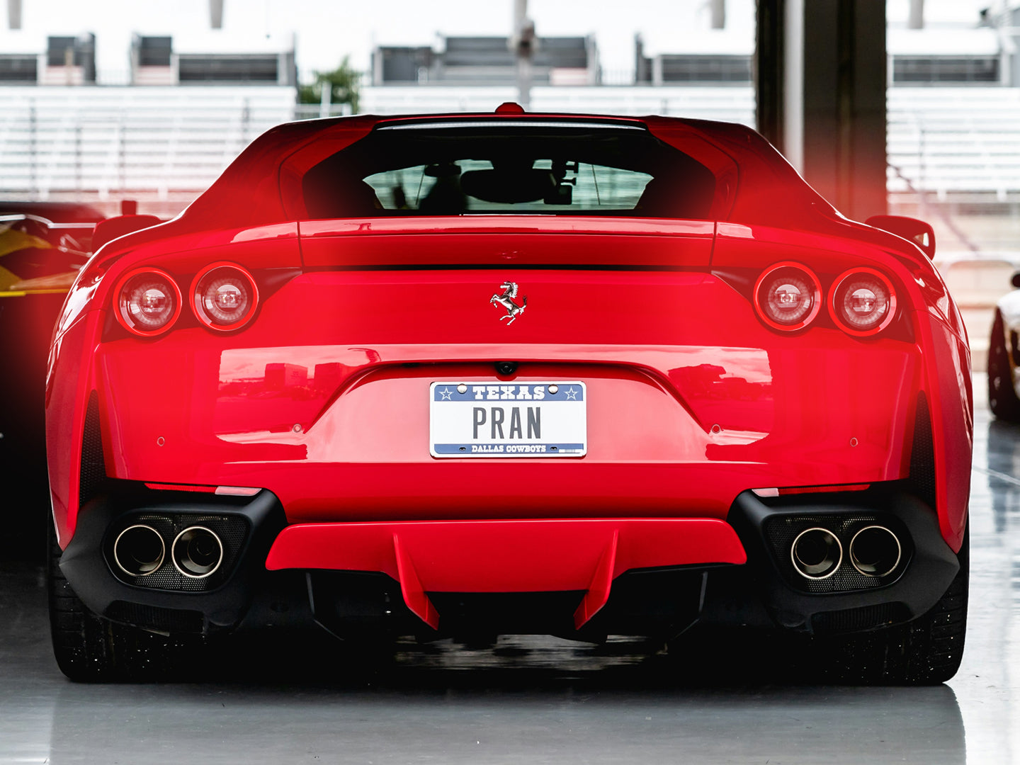 Ferrari 812 Superfast, Neon Poster, supercar wall art