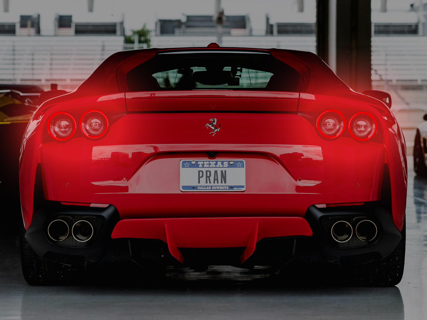 Ferrari 812 Superfast, Neon Poster, supercar wall art