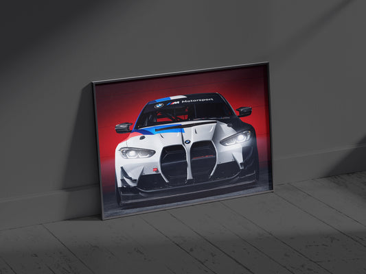 BMW-M4-GT-Neon-LED-Poster-Glow-Effect