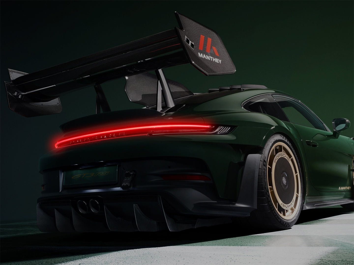 Porsche 911 GT3 RS, Neon LED Acrylic Wall Art, garage and office wall art